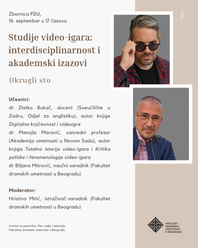 СТУДИЈЕ ВИДЕО-ИГАРА: ИНТЕРДИСЦИПЛИНАРНОСТ И АКАДЕМСКИ ИЗАЗОВИ